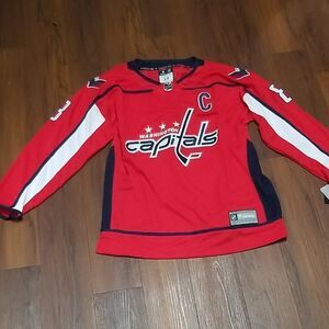 Washington Caps NHL Ice Hockey  Jersey Sewn Stitched Size XL ( 54) Brand…